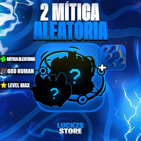 Conta Level Max com Godhuman e 2 a 5 Frutas Míticas no Blox Fruits