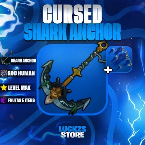 Conta Level Max com Godhuman e Shark Anchor no Blox Fruits
