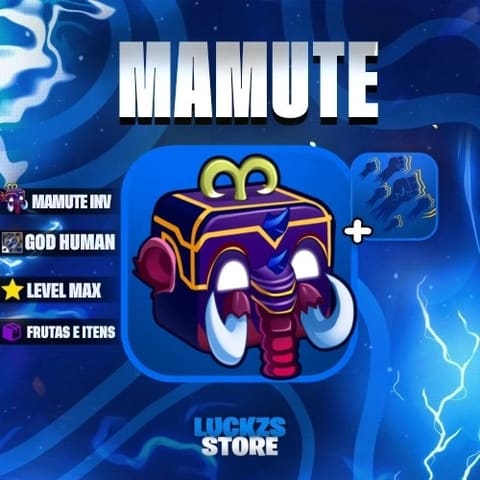 Conta Level Max com Godhuman e Mamute no Inventario no Blox Fruits