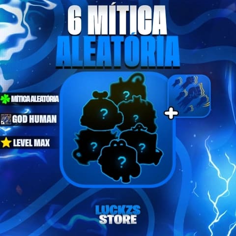 Conta Level Max com Godhuman e 6 a 10 Frutas Míticas no Blox Fruits