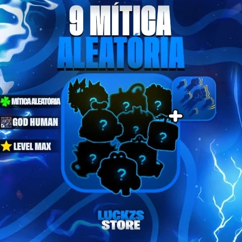 Conta Level Max com Godhuman e 9 a 13 Frutas Míticas no Blox Fruits