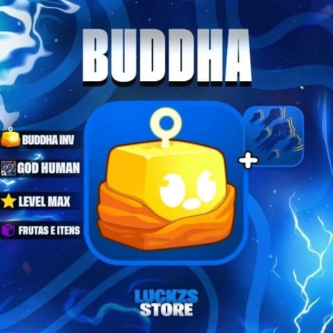 Conta Level Max com Godhuman e Buddha no Inventario no Blox Fruits