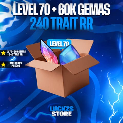 Conta com Conta Lvl 70, 60 Mil Gemas e 220+ Trait Reroll no Anime Expeditions