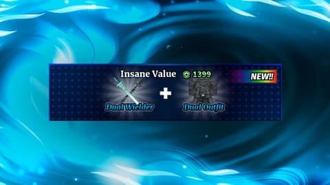 Dual Wielder e Dual Outfit Bundle no Sailor Piece