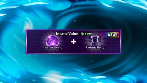 Cosmic Being e Cosmic Body Bundle no Sailor Piece