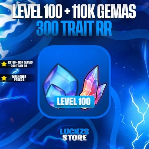 Conta com Conta Lvl 100, 110 Mil Gemas e 300+ Trait Reroll no Anime Expeditions
