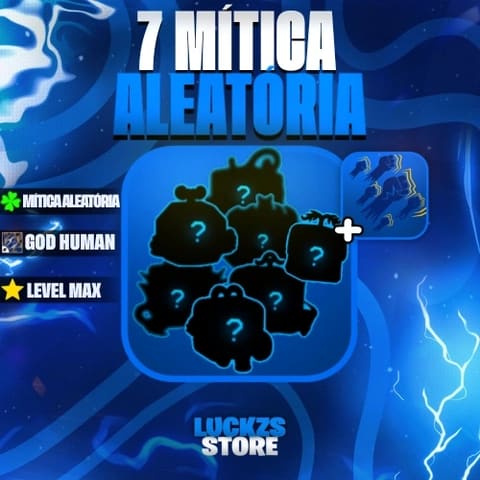 Conta Level Max com Godhuman e 7 a 11 Frutas Míticas no Blox Fruits