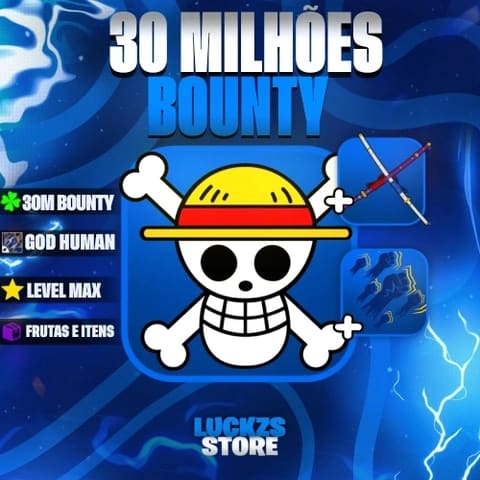 Conta Level Max com Godhuman, 30M Bounty e CDK no Blox Fruits