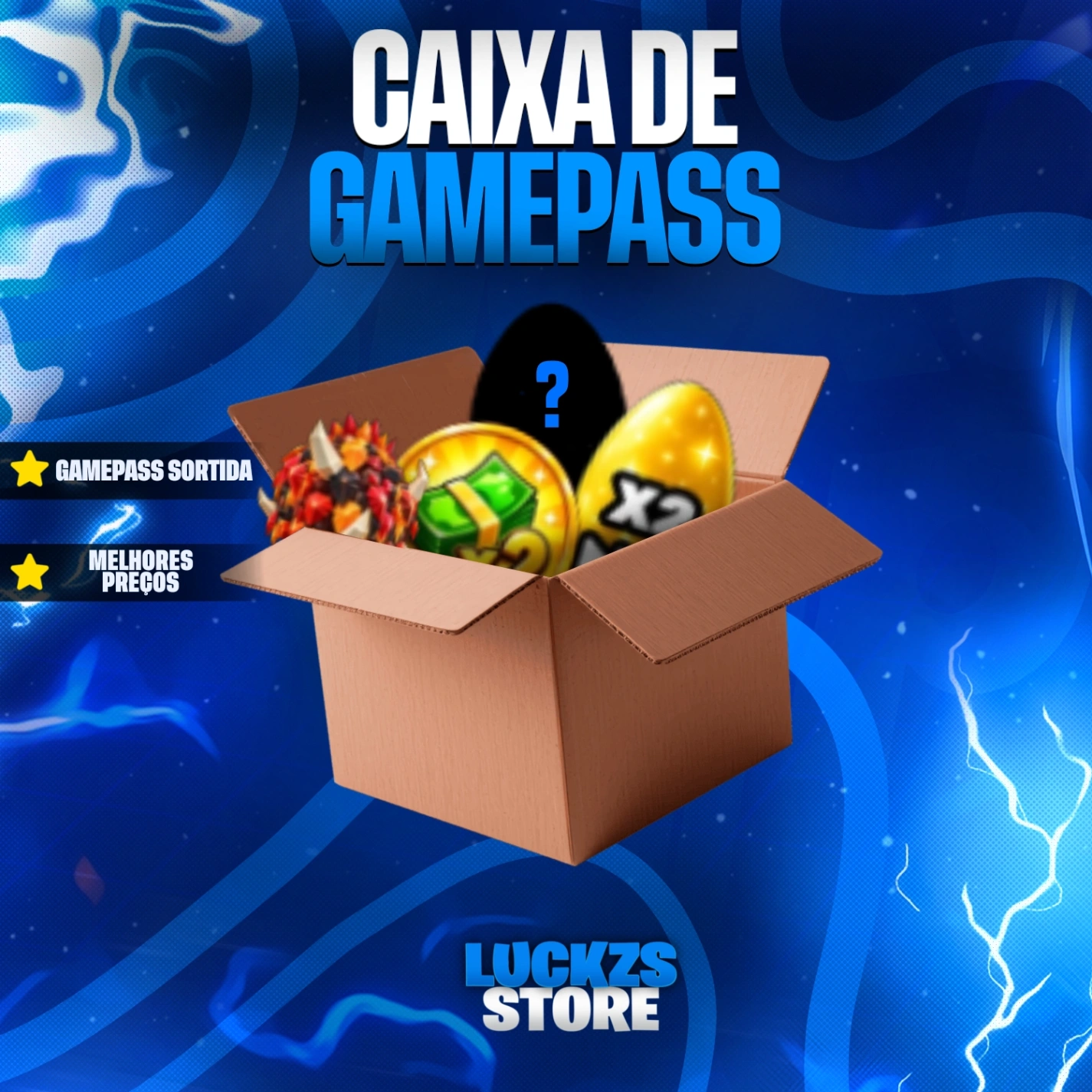 Caixa Gamepasses Roube um Ovo
