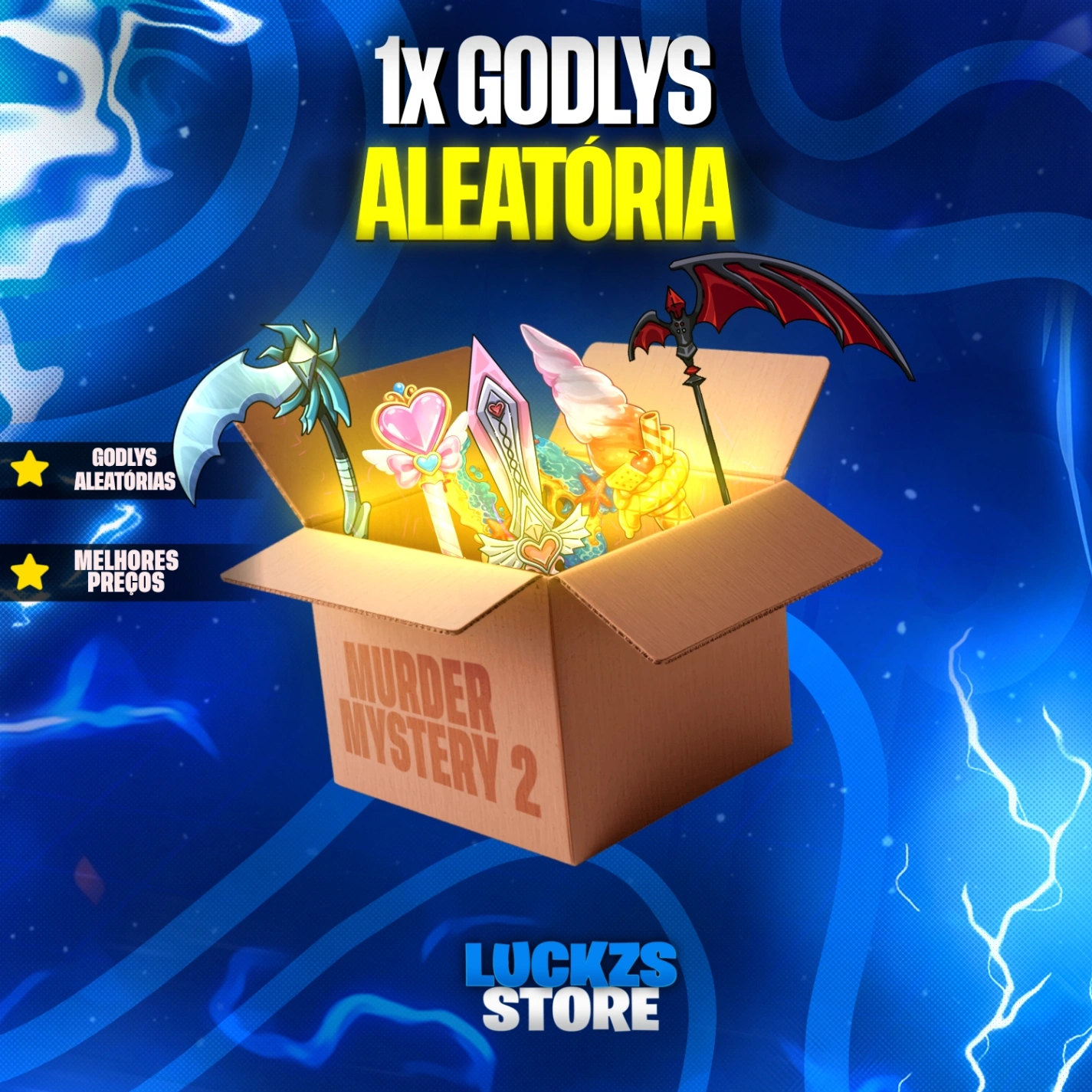 1X Godlys Aleatórias SEM Repetição
